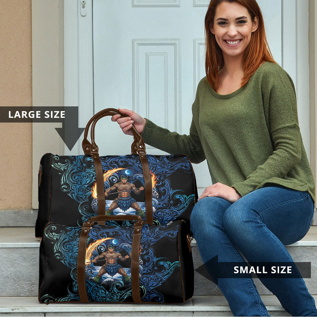 Samoa Siva Afi Travel Bag Fireknife Fire Dance Pacific Tribal Motif