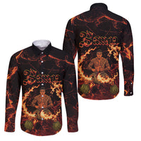 Samoa Siva Afi Dance Fireknife Family Matching Tank Maxi Dress and Hawaiian Shirt Polynesian Heritage Fire Dance
