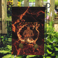 Samoa Siva Afi Dance Fireknife Garden Flag Polynesian Heritage Fire Dance