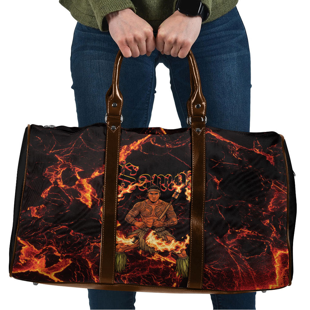 Samoa Siva Afi Dance Fireknife Travel Bag Polynesian Heritage Fire Dance