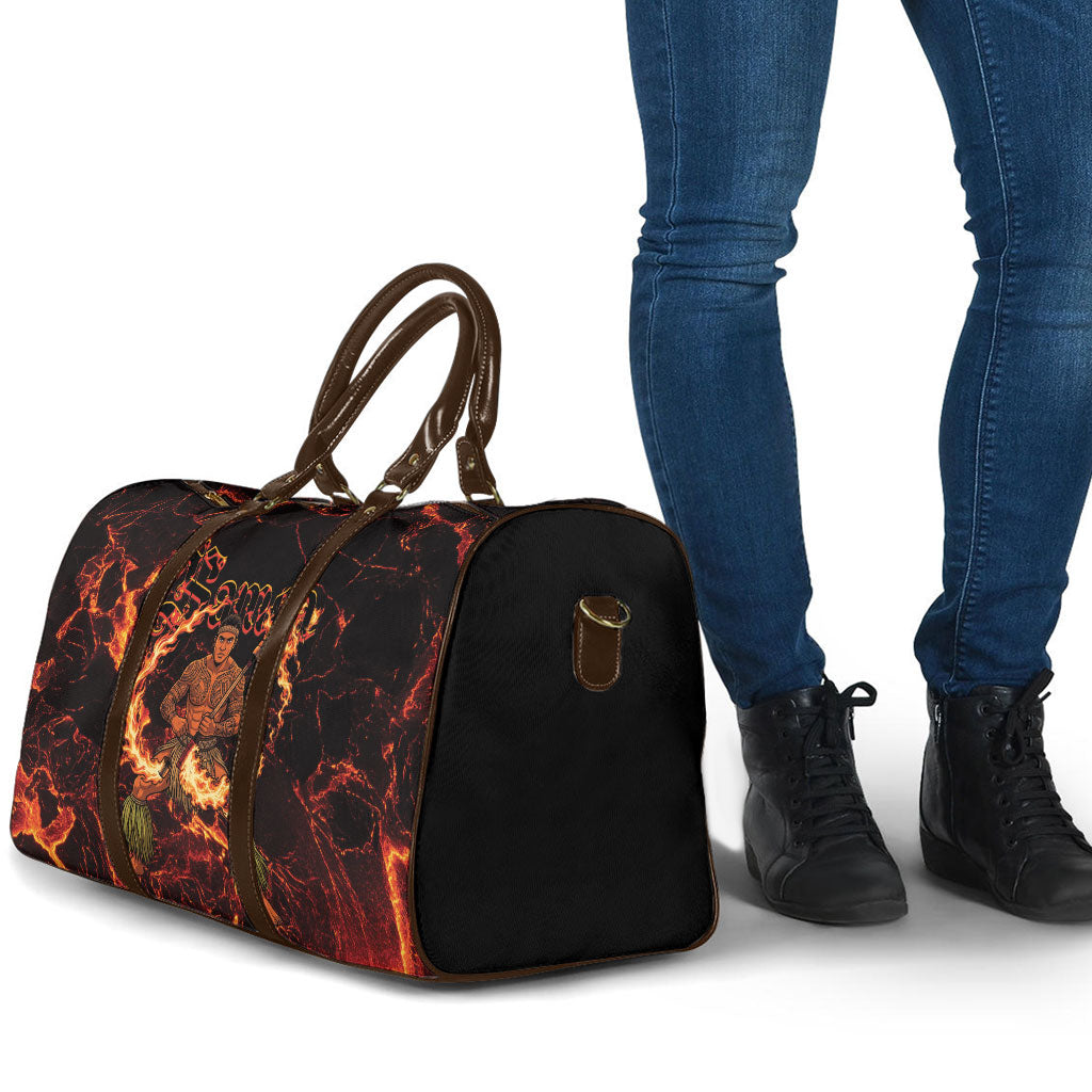 Samoa Siva Afi Dance Fireknife Travel Bag Polynesian Heritage Fire Dance