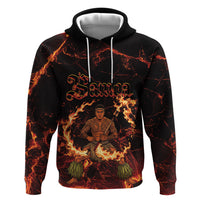 Samoa Siva Afi Dance Fireknife Zip Hoodie Polynesian Heritage Fire Dance