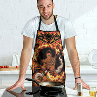 Samoa Siva Afi Dance Fireknife Apron Samoan Tribal Motif Dancing in the Fire