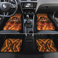 Samoa Siva Afi Dance Fireknife Car Mats Samoan Tribal Motif Dancing in the Fire