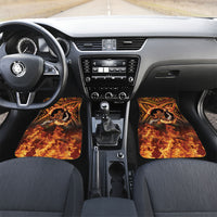 Samoa Siva Afi Dance Fireknife Car Mats Samoan Tribal Motif Dancing in the Fire