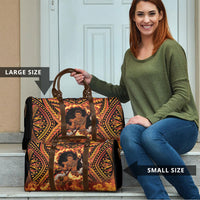 Samoa Siva Afi Dance Fireknife Travel Bag Samoan Tribal Motif Dancing in the Fire