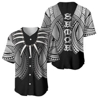 Samoan Ula Nifo Afi Tribal Baseball Jersey Polynesian Pattern
