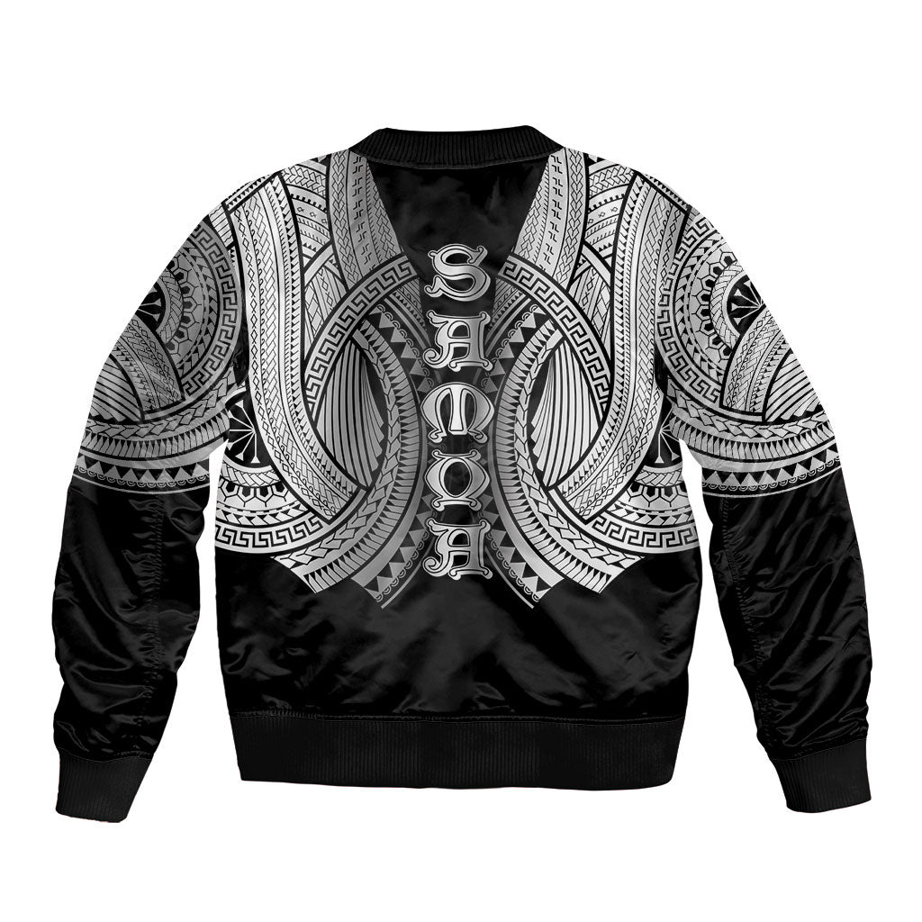 Samoan Ula Nifo Afi Tribal Bomber Jacket Polynesian Pattern