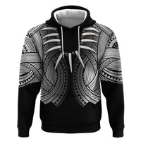 Samoan Ula Nifo Afi Tribal Hoodie Polynesian Pattern