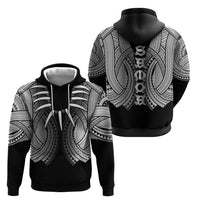 Samoan Ula Nifo Afi Tribal Hoodie Polynesian Pattern