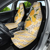 Maku'e Hawaiian Mango Palaka Car Seat Cover Aloha Hibiscus Pikake Lei