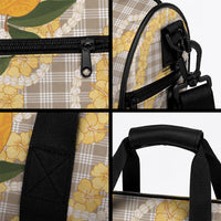 Maku'e Hawaiian Mango Palaka Duffle Bag Aloha Hibiscus Pikake Lei LT9 - Polynesian Pride