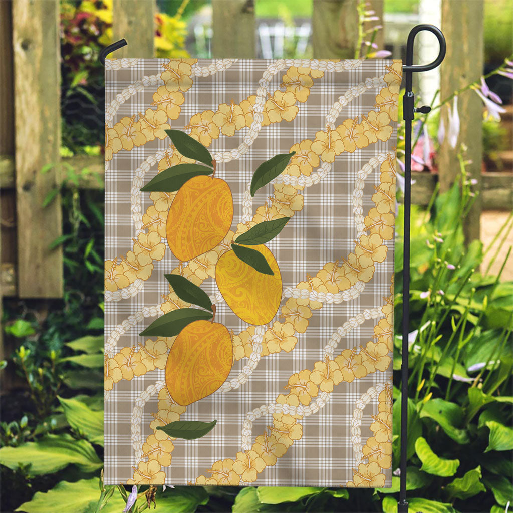 Maku'e Hawaiian Mango Palaka Garden Flag Aloha Hibiscus Pikake Lei