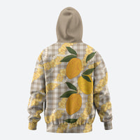 Maku'e Hawaiian Mango Palaka Hoodie Aloha Hibiscus Pikake Lei