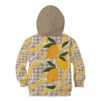 Maku'e Hawaiian Mango Palaka Kid Hoodie Aloha Hibiscus Pikake Lei
