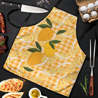 Alani Hawaiian Mango Palaka Apron Aloha Hibiscus Pikake Lei