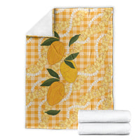 Alani Hawaiian Mango Palaka Blanket Aloha Hibiscus Pikake Lei