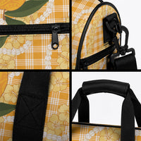 Alani Hawaiian Mango Palaka Duffle Bag Aloha Hibiscus Pikake Lei LT9 - Polynesian Pride
