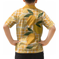 Alani Hawaiian Mango Palaka Kid Hawaiian Shirt Aloha Hibiscus Pikake Lei