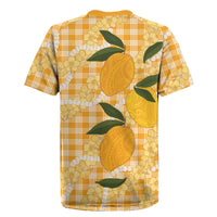 Alani Hawaiian Mango Palaka Rugby Jersey Aloha Hibiscus Pikake Lei