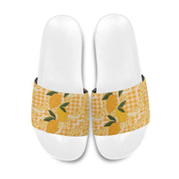 Alani Hawaiian Mango Palaka Slide Sandals Aloha Hibiscus Pikake Lei