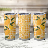 Alani Hawaiian Mango Palaka Tumbler Cup Aloha Hibiscus Pikake Lei