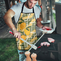 Uliuli Ahiahia Hawaiian Mango Palaka Apron Aloha Hibiscus Pikake Lei