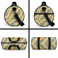 Uliuli Ahiahia Hawaiian Mango Palaka Duffle Bag Aloha Hibiscus Pikake Lei LT9 - Polynesian Pride