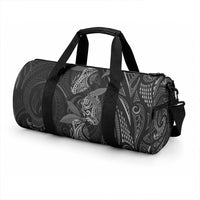 Hawaiian Mango Tribal Tattoo Duffle Bag Black White Pacific Traditional Pattern LT9 - Polynesian Pride