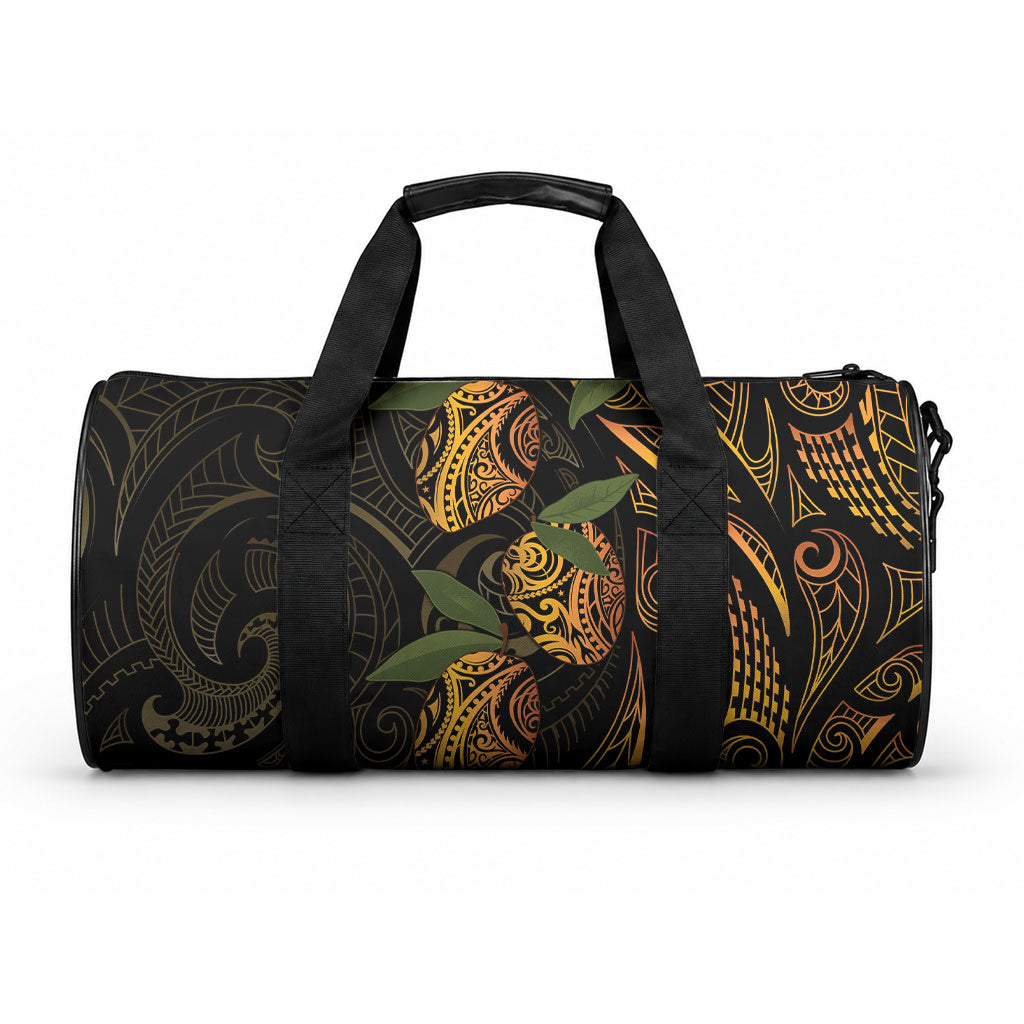 Hawaiian Mango Tribal Tattoo Duffle Bag Gold Pacific Traditional Pattern LT9 One size Gold - Polynesian Pride