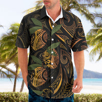 Hawaiian Mango Tribal Tattoo Hawaiian Shirt Gold Pacific Traditional Pattern