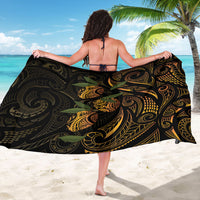 Hawaiian Mango Tribal Tattoo Sarong Gold Pacific Traditional Pattern