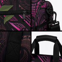 Hawaiian Mango Tribal Tattoo Duffle Bag Pink Pacific Traditional Pattern LT9 - Polynesian Pride
