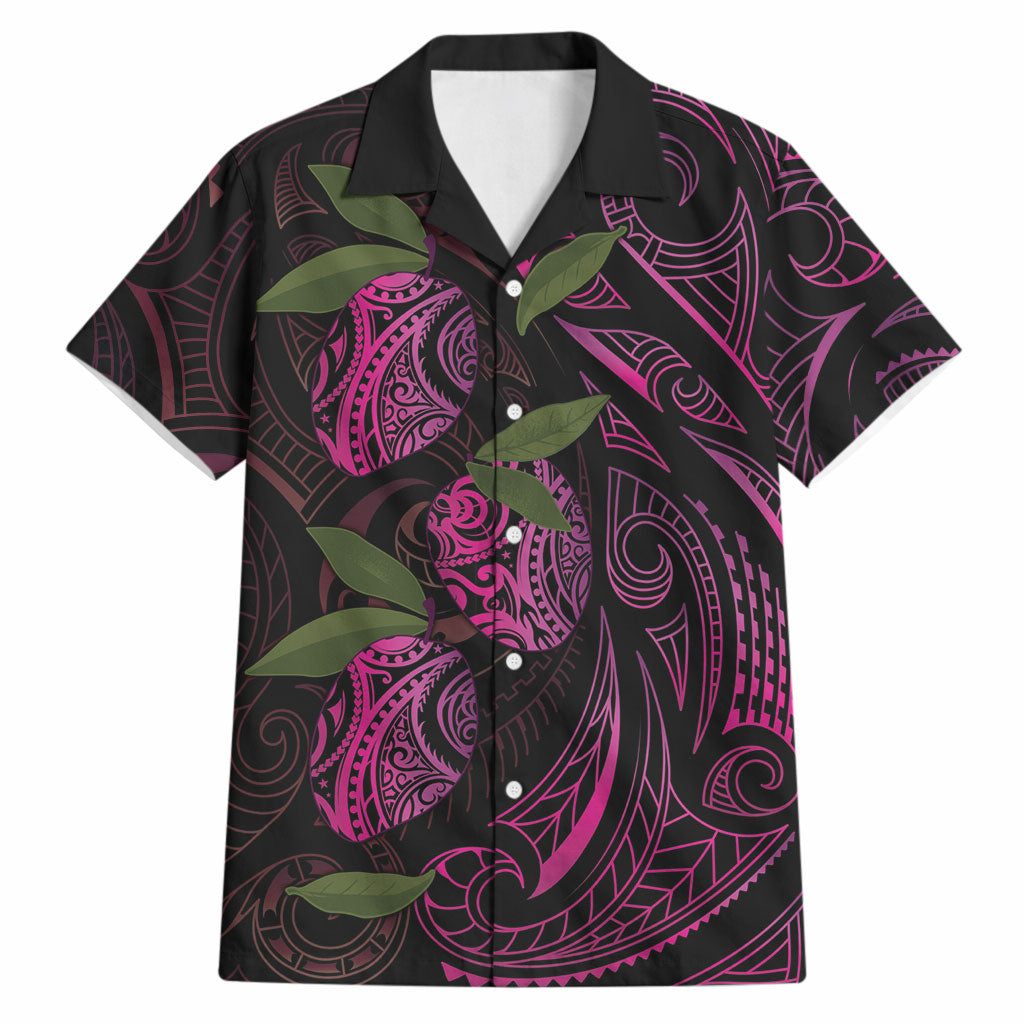 Hawaiian Mango Tribal Tattoo Hawaiian Shirt Pink Pacific Traditional Pattern