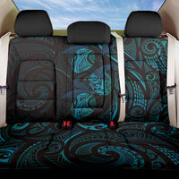 Hawaiian Mango Tribal Tattoo Back Car Seat Cover Teal Pacific Traditional Pattern