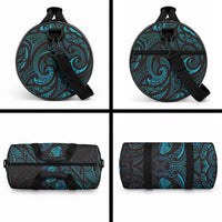 Hawaiian Mango Tribal Tattoo Duffle Bag Teal Pacific Traditional Pattern LT9 - Polynesian Pride