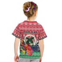 Personalised Vanuatu Joyeux Noel Kid T Shirt Proud To Be a Ni-Van Sand Drawing Art - Polynesian Pride