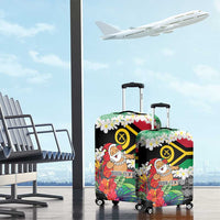 Personalised Vanuatu Joyeux Noel Luggage Cover Proud To Be a Ni-Van Sand Drawing Art - Polynesian Pride