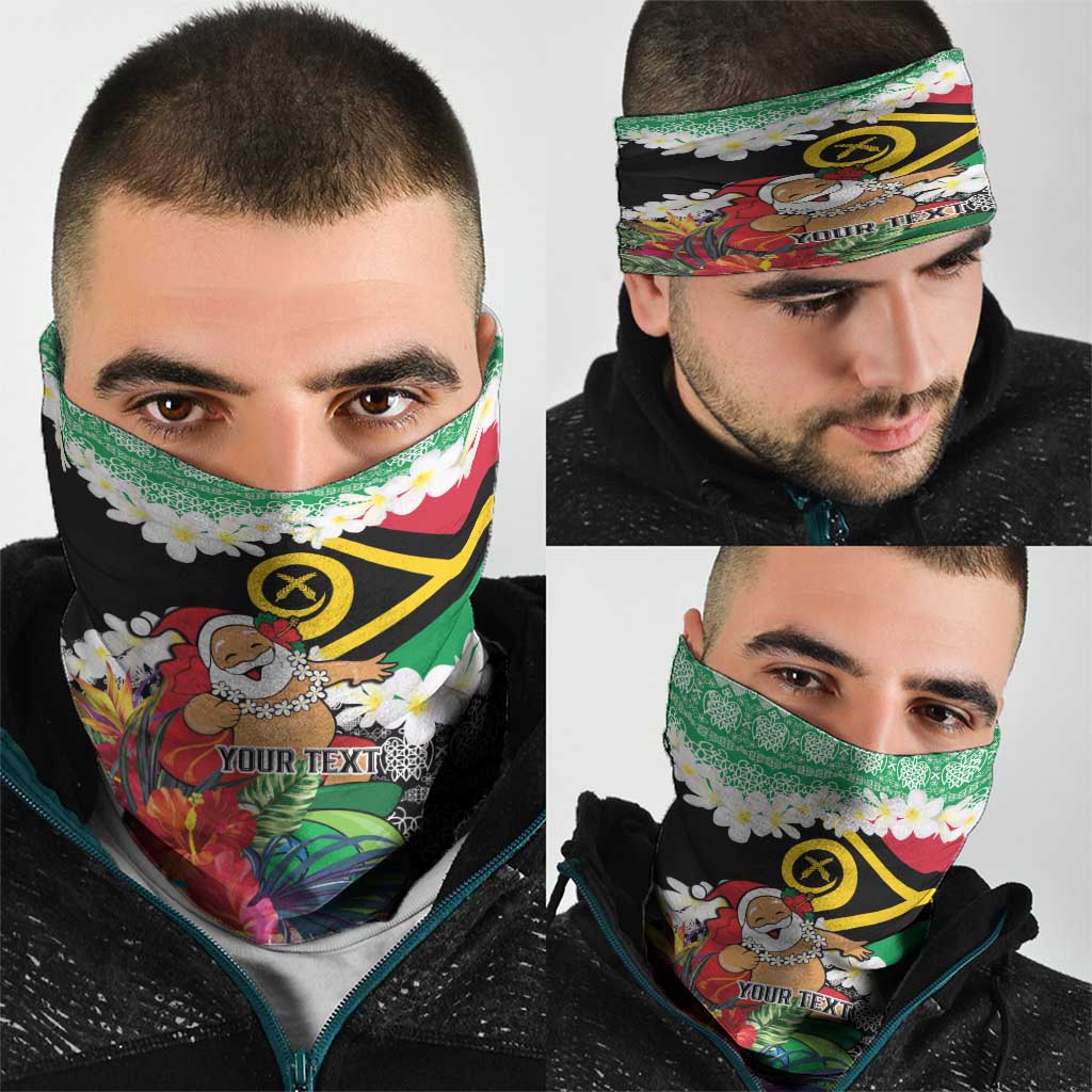 Personalised Vanuatu Joyeux Noel Neck Gaiter Proud To Be a Ni-Van Sand Drawing Art - Polynesian Pride