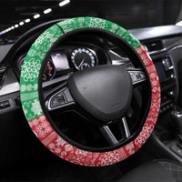 Vanuatu Joyeux Noel Steering Wheel Cover Proud To Be a Ni-Van Sand Drawing Art - Polynesian Pride