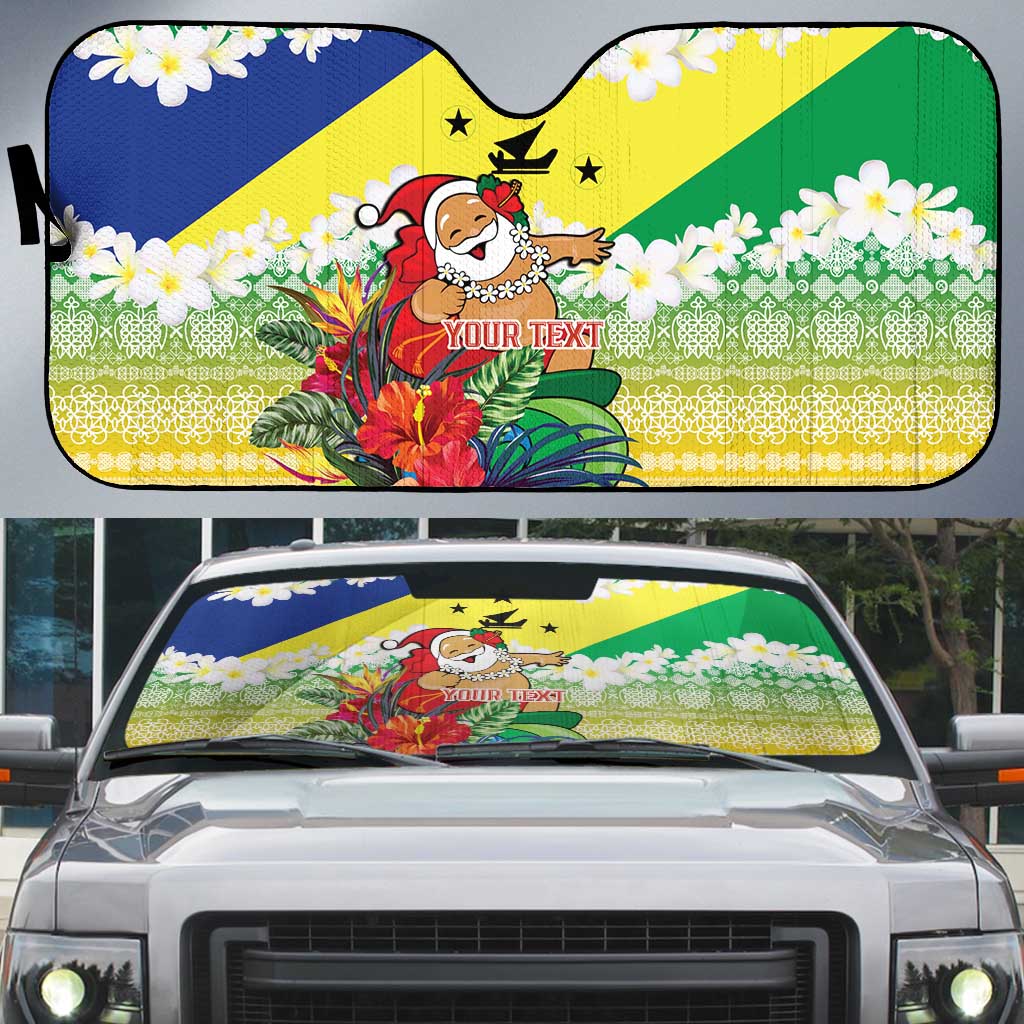 Personalised Malampa Joyeux Noel Auto Sun Shade Proud To Be a Ni-Van Sand Drawing Art - Polynesian Pride