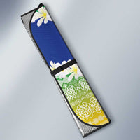 Personalised Malampa Joyeux Noel Auto Sun Shade Proud To Be a Ni-Van Sand Drawing Art - Polynesian Pride