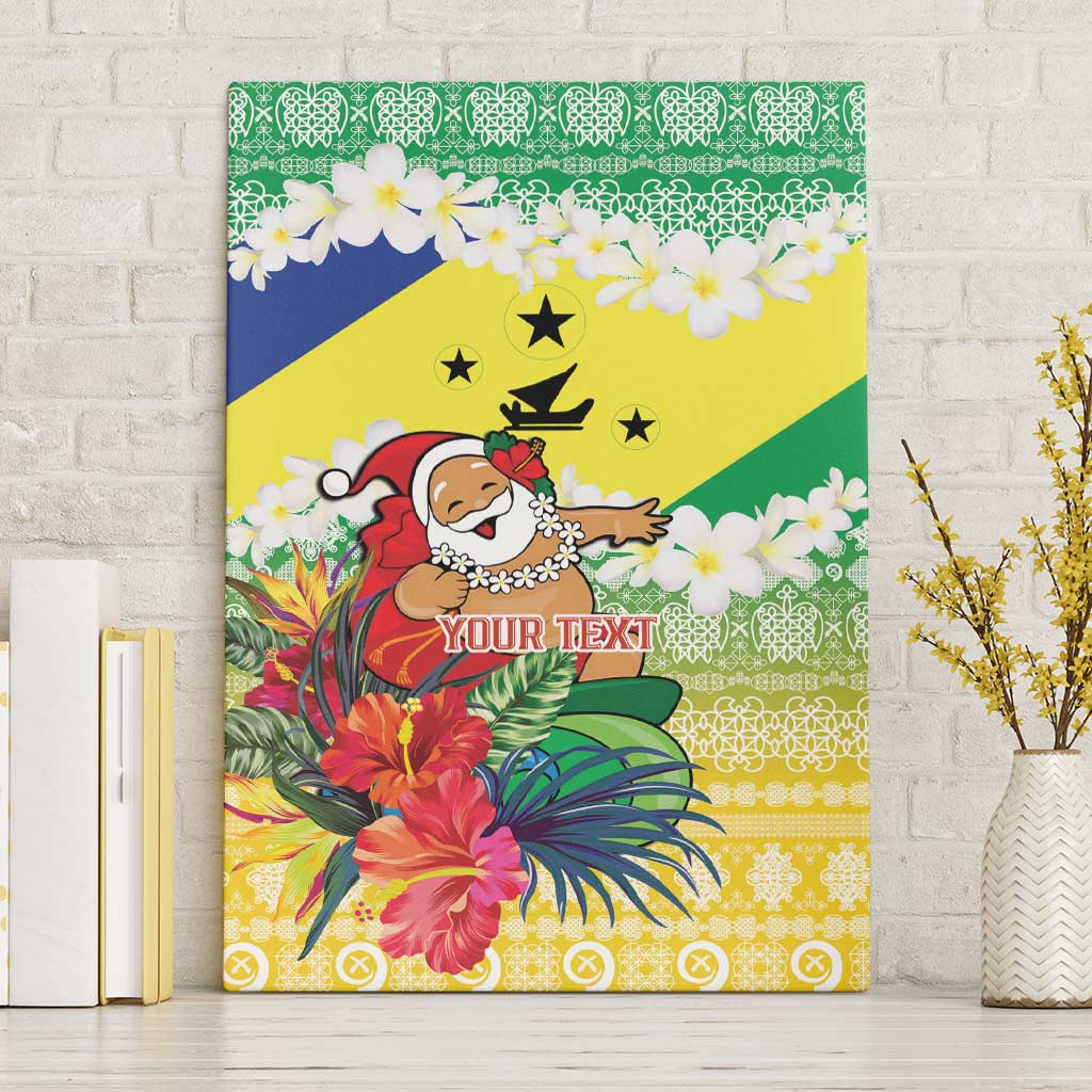 Personalised Malampa Joyeux Noel Canvas Wall Art Proud To Be a Ni-Van Sand Drawing Art - Polynesian Pride