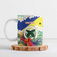 Personalised Malampa Joyeux Noel Ceramic Mug Proud To Be a Ni-Van Sand Drawing Art - Polynesian Pride