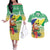 Personalised Malampa Joyeux Noel Couples Matching Off The Shoulder Long Sleeve Dress and Hawaiian Shirt Proud To Be a Ni-Van Sand Drawing Art - Polynesian Pride