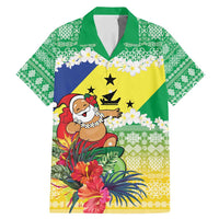 Personalised Malampa Joyeux Noel Family Matching Mermaid Dress and Hawaiian Shirt Proud To Be a Ni-Van Sand Drawing Art - Polynesian Pride