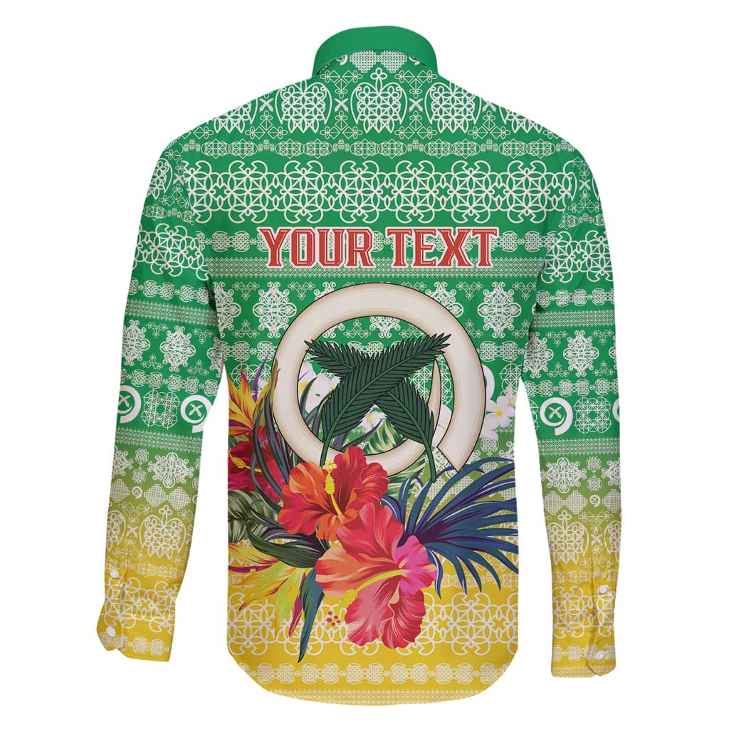 Personalised Malampa Joyeux Noel Family Matching Off Shoulder Maxi Dress and Hawaiian Shirt Proud To Be a Ni-Van Sand Drawing Art - Polynesian Pride