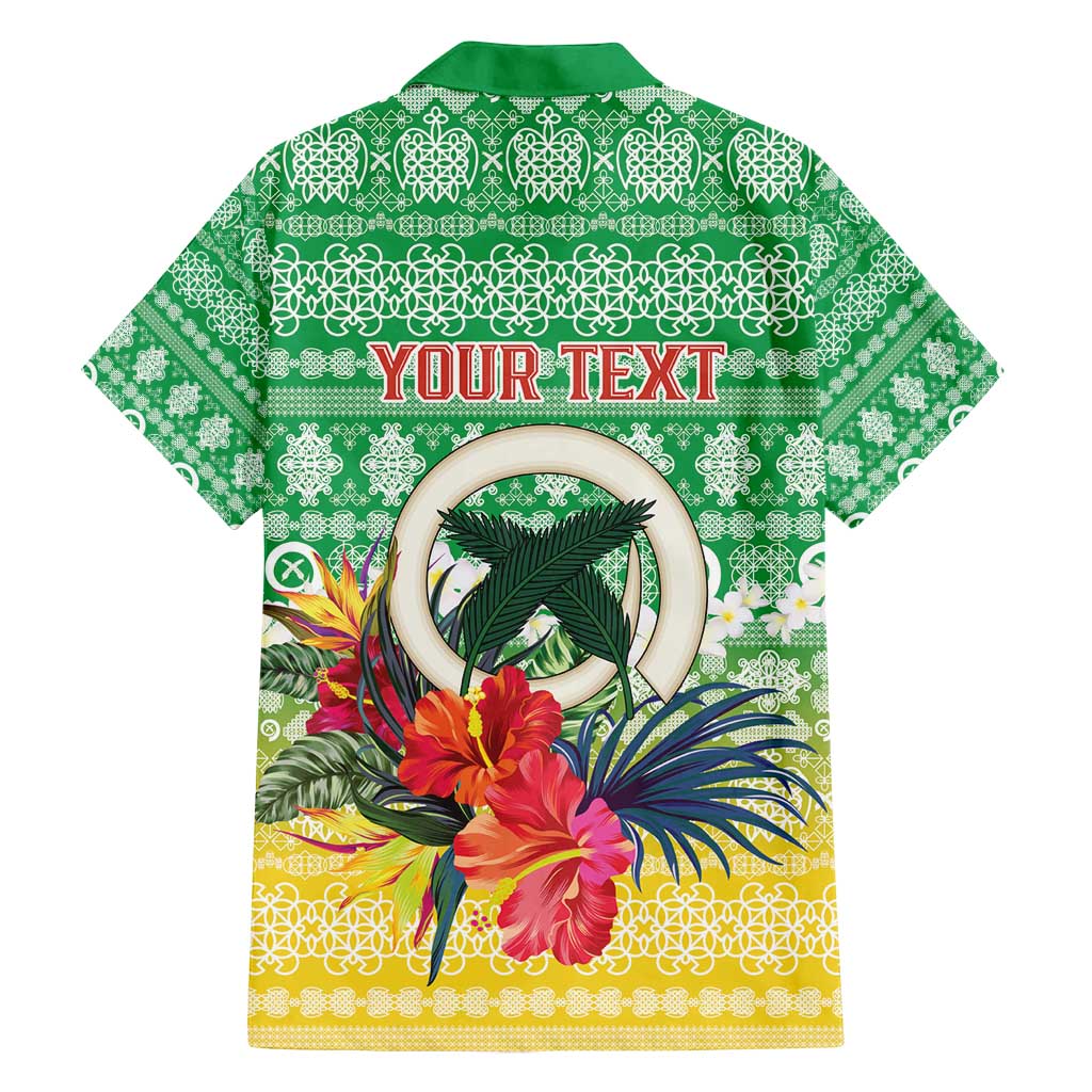 Personalised Malampa Joyeux Noel Family Matching Off Shoulder Short Dress and Hawaiian Shirt Proud To Be a Ni-Van Sand Drawing Art - Polynesian Pride