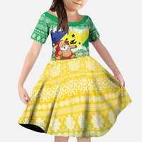 Personalised Malampa Joyeux Noel Family Matching Tank Maxi Dress and Hawaiian Shirt Proud To Be a Ni-Van Sand Drawing Art - Polynesian Pride