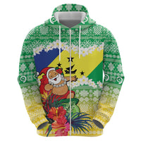 Personalised Malampa Joyeux Noel Hoodie Proud To Be a Ni-Van Sand Drawing Art - Polynesian Pride